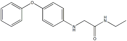 N-ethyl-2-[(4-phenoxyphenyl)amino]acetamide Struktur