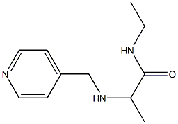 N-ethyl-2-[(pyridin-4-ylmethyl)amino]propanamide Struktur