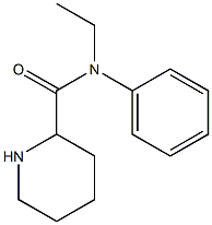 N-ethyl-N-phenylpiperidine-2-carboxamide Struktur