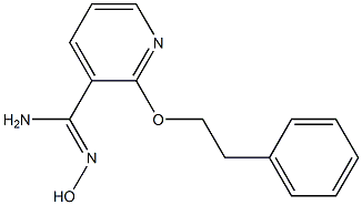 N'-hydroxy-2-(2-phenylethoxy)pyridine-3-carboximidamide Struktur