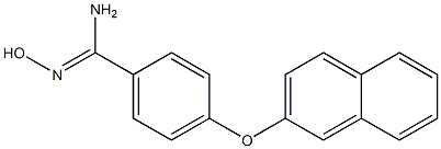 N'-hydroxy-4-(naphthalen-2-yloxy)benzene-1-carboximidamide Struktur