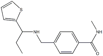 N-methyl-4-({[1-(thiophen-2-yl)propyl]amino}methyl)benzamide Struktur