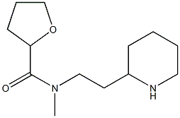 N-methyl-N-[2-(piperidin-2-yl)ethyl]oxolane-2-carboxamide Struktur