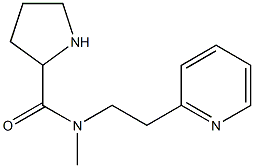 N-methyl-N-[2-(pyridin-2-yl)ethyl]pyrrolidine-2-carboxamide Struktur