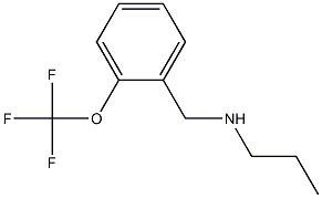 propyl({[2-(trifluoromethoxy)phenyl]methyl})amine Struktur