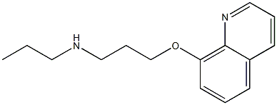 propyl[3-(quinolin-8-yloxy)propyl]amine Struktur