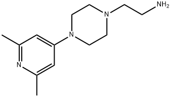 1-Piperazineethanamine,  4-(2,6-dimethyl-4-pyridinyl)- Struktur