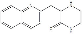 2-Piperazinone,  3-(2-quinolinylmethyl)- Struktur