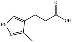 1H-Pyrazole-4-propanoic  acid,  3-methyl- Struktur