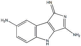 3,7-DIAMINO-1-IMINO-1,4-DIHYDROPYRROLO[3,4-B]INDOLE Struktur