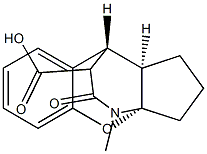 (1S,9R,10R)-14-methyl-15-oxo-2-oxa-14-azatetracyclo[7.4.3.0~1,10~.0~3,8~]hexadeca-3,5,7-triene-16-carboxylic acid Struktur