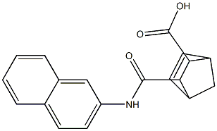 3-[(2-naphthylamino)carbonyl]bicyclo[2.2.1]hept-5-ene-2-carboxylic acid Struktur