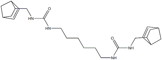 N-(bicyclo[2.2.1]hept-5-en-2-ylmethyl)-N'-[6-({[(bicyclo[2.2.1]hept-5-en-2-ylmethyl)amino]carbonyl}amino)hexyl]urea Struktur