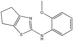 N-(2-methoxyphenyl)-5,6-dihydro-4H-cyclopenta[d][1,3]thiazol-2-amine Struktur