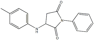 1-phenyl-3-(4-toluidino)-2,5-pyrrolidinedione Struktur