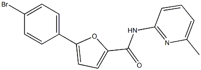 5-(4-bromophenyl)-N-(6-methyl-2-pyridinyl)-2-furamide Struktur