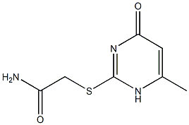 2-[(6-methyl-4-oxo-1,4-dihydro-2-pyrimidinyl)sulfanyl]acetamide Struktur