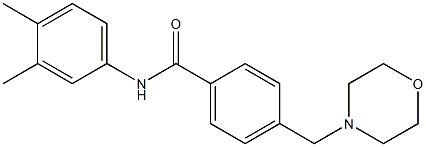 N-(3,4-dimethylphenyl)-4-(4-morpholinylmethyl)benzamide Struktur