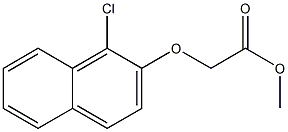 methyl [(1-chloro-2-naphthyl)oxy]acetate Struktur