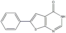 6-phenylthieno[2,3-d]pyrimidin-4(3H)-one Struktur