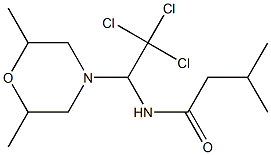 3-methyl-N-[2,2,2-trichloro-1-(2,6-dimethylmorpholin-4-yl)ethyl]butanamide Struktur