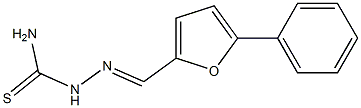 5-phenyl-2-furaldehyde thiosemicarbazone Struktur