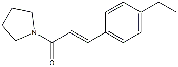 1-[3-(4-ethylphenyl)acryloyl]pyrrolidine Struktur