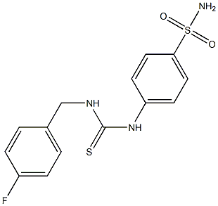 4-({[(4-fluorobenzyl)amino]carbothioyl}amino)benzenesulfonamide Struktur