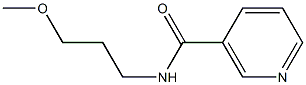 N-(3-methoxypropyl)nicotinamide Struktur