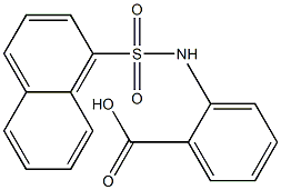 2-[(1-naphthylsulfonyl)amino]benzoic acid Struktur