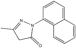 5-methyl-2-(1-naphthyl)-2,4-dihydro-3H-pyrazol-3-one Struktur