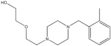 2-{2-[4-(2-methylbenzyl)piperazin-1-yl]ethoxy}ethanol Struktur