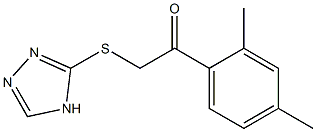 1-(2,4-dimethylphenyl)-2-(4H-1,2,4-triazol-3-ylsulfanyl)ethanone Struktur