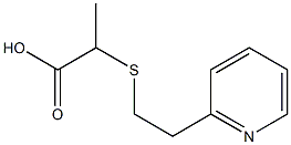 2-{[2-(2-pyridinyl)ethyl]sulfanyl}propanoic acid Struktur