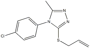 allyl 4-(4-chlorophenyl)-5-methyl-4H-1,2,4-triazol-3-yl sulfide Struktur