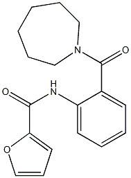 N-[2-(1-azepanylcarbonyl)phenyl]-2-furamide Struktur