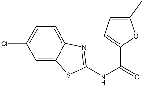 N-(6-chloro-1,3-benzothiazol-2-yl)-5-methyl-2-furamide Struktur