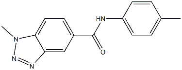 1-methyl-N-(4-methylphenyl)-1H-1,2,3-benzotriazole-5-carboxamide Struktur