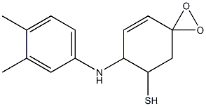 4-(3,4-dimethylanilino)tetrahydro-3-thiophenol 1,1-dioxide Struktur