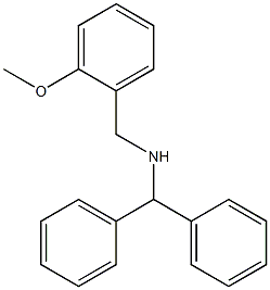 N-benzhydryl-N-(2-methoxybenzyl)amine Struktur