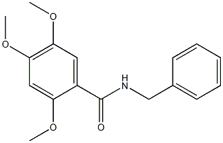 N-benzyl-2,4,5-trimethoxybenzamide Struktur