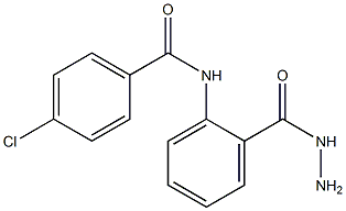 4-chloro-N-[2-(hydrazinocarbonyl)phenyl]benzamide Struktur