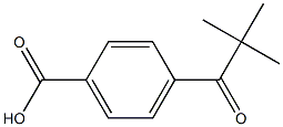 4-(2,2-dimethylpropanoyl)benzoic acid Struktur