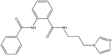 2-(benzoylamino)-N-[3-(1H-imidazol-1-yl)propyl]benzamide Struktur