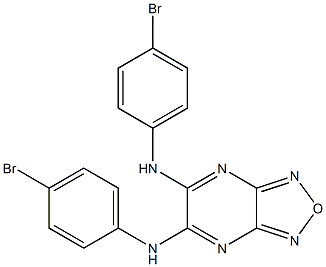 N-(4-bromophenyl)-N-{6-[(4-bromophenyl)amino][1,2,5]oxadiazolo[3,4-b]pyrazin-5-yl}amine Struktur