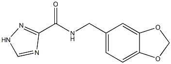 N-(1,3-benzodioxol-5-ylmethyl)-1H-1,2,4-triazole-3-carboxamide Struktur