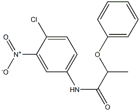 N-{4-chloro-3-nitrophenyl}-2-phenoxypropanamide Struktur