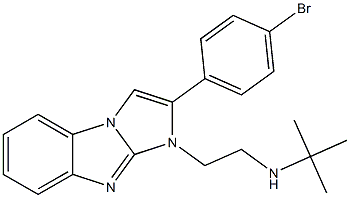 N-{2-[2-(4-bromophenyl)-1H-imidazo[1,2-a]benzimidazol-1-yl]ethyl}-N-(tert-butyl)amine Struktur