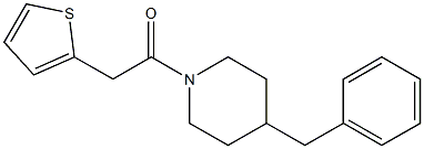 4-benzyl-1-(thien-2-ylacetyl)piperidine Struktur