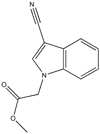 methyl (3-cyano-1H-indol-1-yl)acetate Struktur